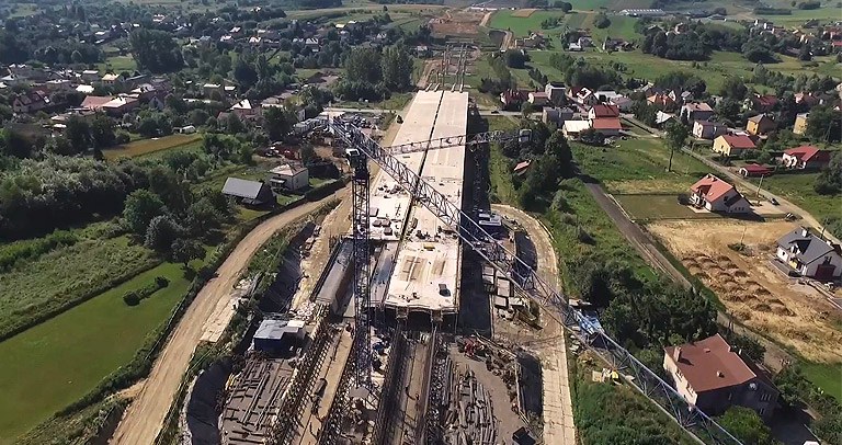 Brücke E1 Autobahn S19, Polen