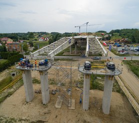 Brücke E1 Autobahn S19, Polen