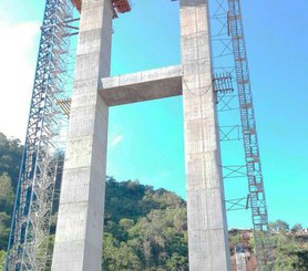 Brücke Hisgaura, Santander, Kolumbien