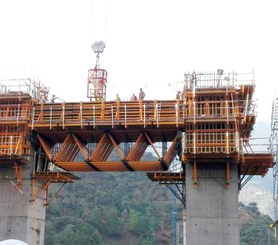 Brücke Hisgaura, Santander, Kolumbien