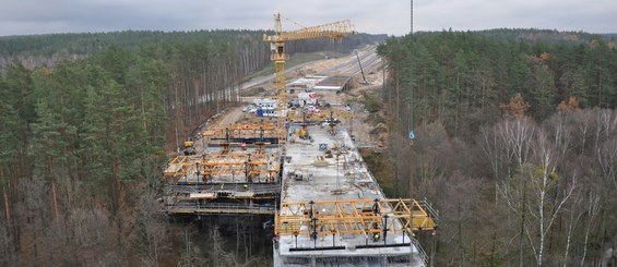 Brücke MS-30.1, Autobahn S7, Fluss Drwęca, Polen