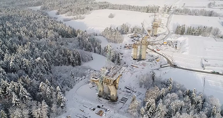 Viadukt 21, Autobahn S7, Zakopianka, Polen