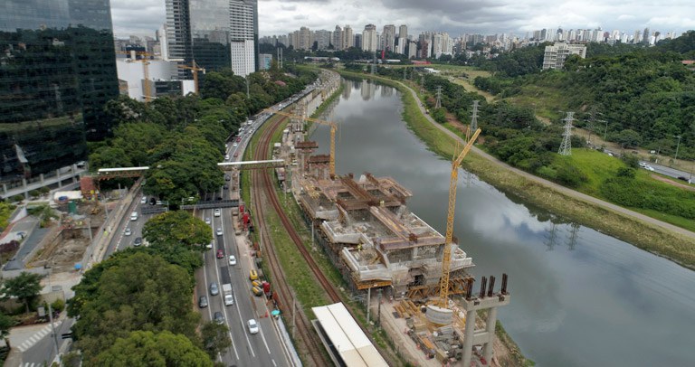 Bahnhof Morumbi, São Paulo, Brasilien