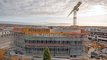 Neubau der Zentrale der Gustav Epple Bauunternehmung in Degerloch, Deutschland