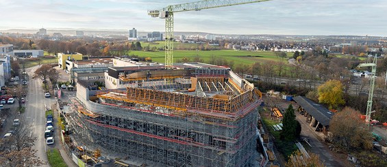 Neubau der Zentrale der Gustav Epple Bauunternehmung in Degerloch, Deutschland