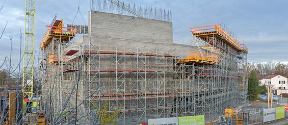 Neubau der Zentrale der Gustav Epple Bauunternehmung in Degerloch, Deutschland