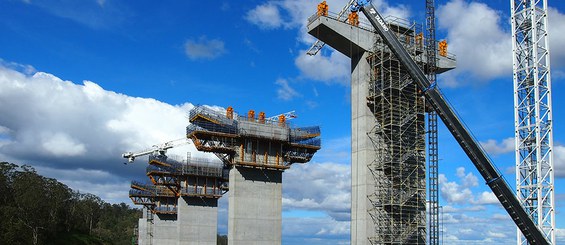 MK-Schwerlastkonsole für den Brückenbau.