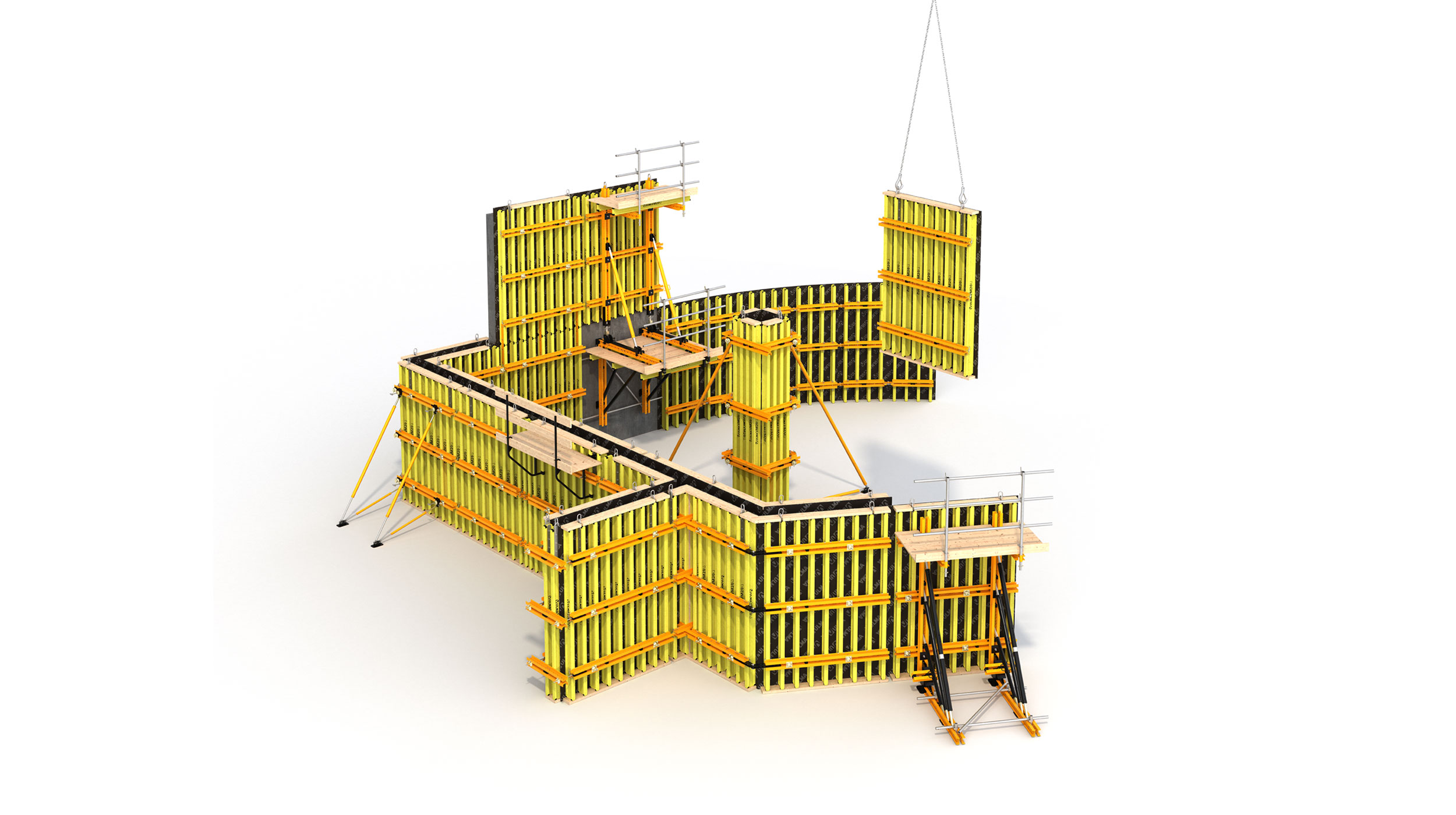 Maximale Flexibilität durch projektbezogen hergestellten Elementen für vertikale Strukturen im Hoch- und Tiefbau. Hochwertige Betonoberfläche.