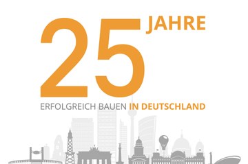 Wir feiern unser 25-jähriges Jubiläum als Teil der deutschen Betonbauindustrie