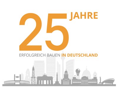 Wir feiern unser 25-jähriges Jubiläum als Teil der deutschen Betonbauindustrie