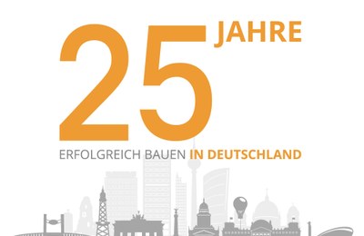 Wir feiern unser 25-jähriges Jubiläum als Teil der deutschen Betonbauindustrie